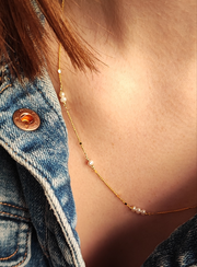 Collier Clara mini Perles d'eau douce