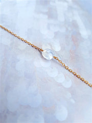 Bracelet chaine Pierre de Lune NAË - Ô PLUM, bijoux légers