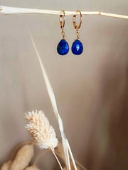 Boucles Amy gouttes Lapis Lazuli