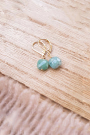 Boucles Ania Amazonite ô plum