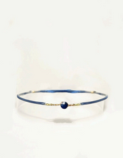 Bracelet cordon mini lapis-lazuli