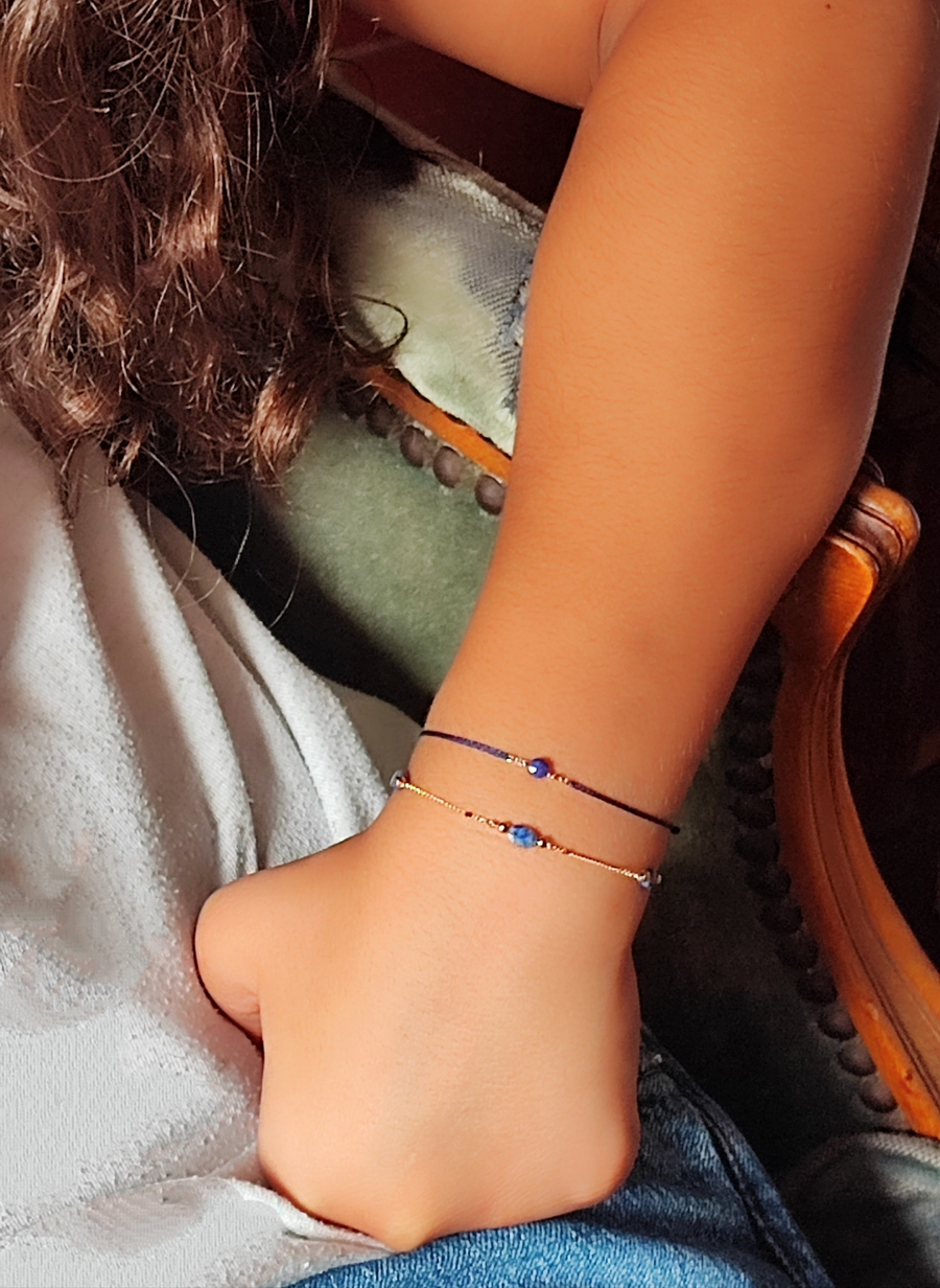 Bracelet trois Lapis Lazuli