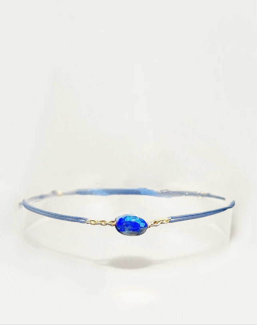 Bracelet cordon Lapis Lazuli
