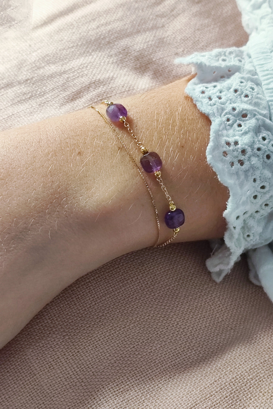 Bracelet 3 Améthystes