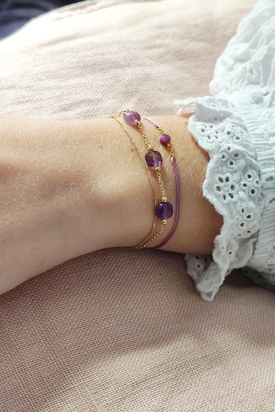 Bracelet 3 Améthystes