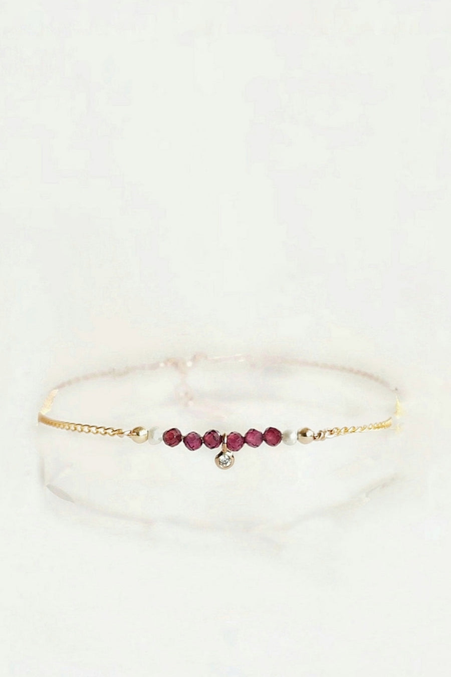 Bracelet Grenat Zircon