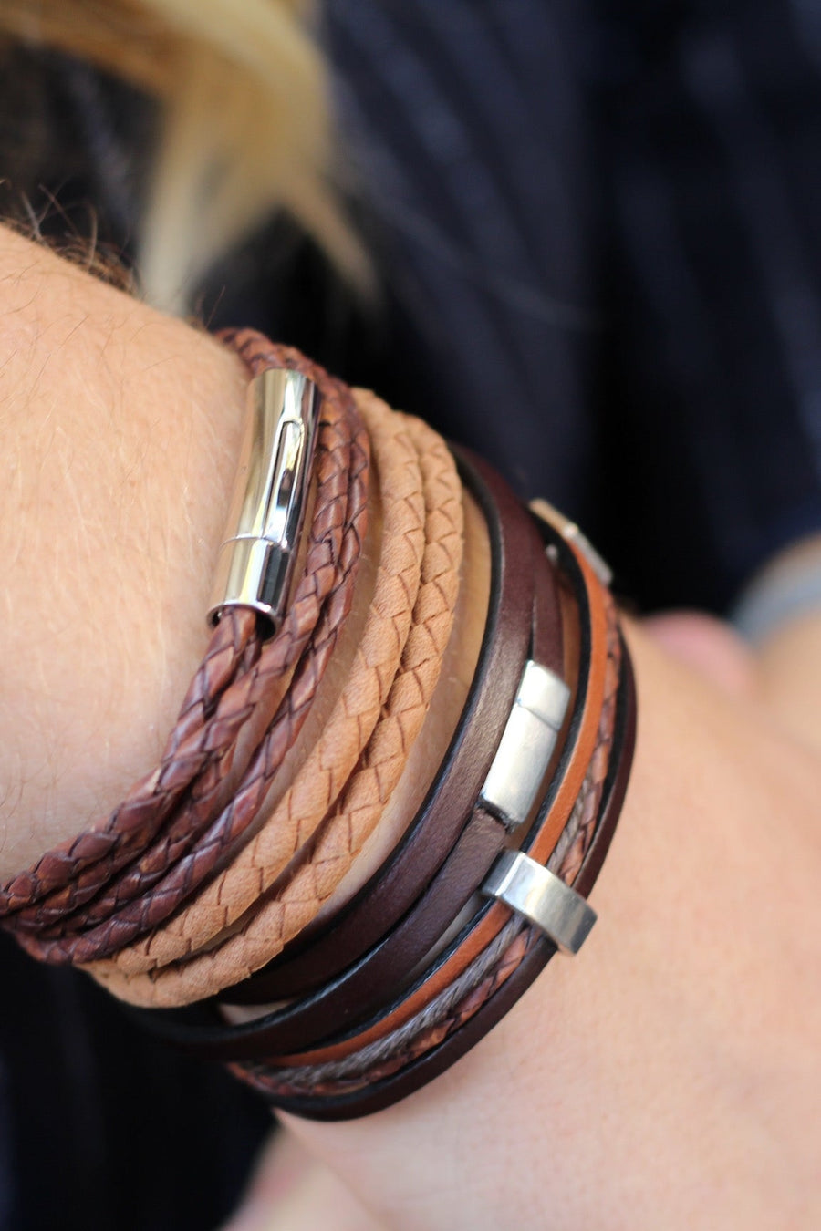 Bracelet Cuir Maël Camel