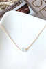 collier charlie aigue-marine plaque or ô plum bijoux