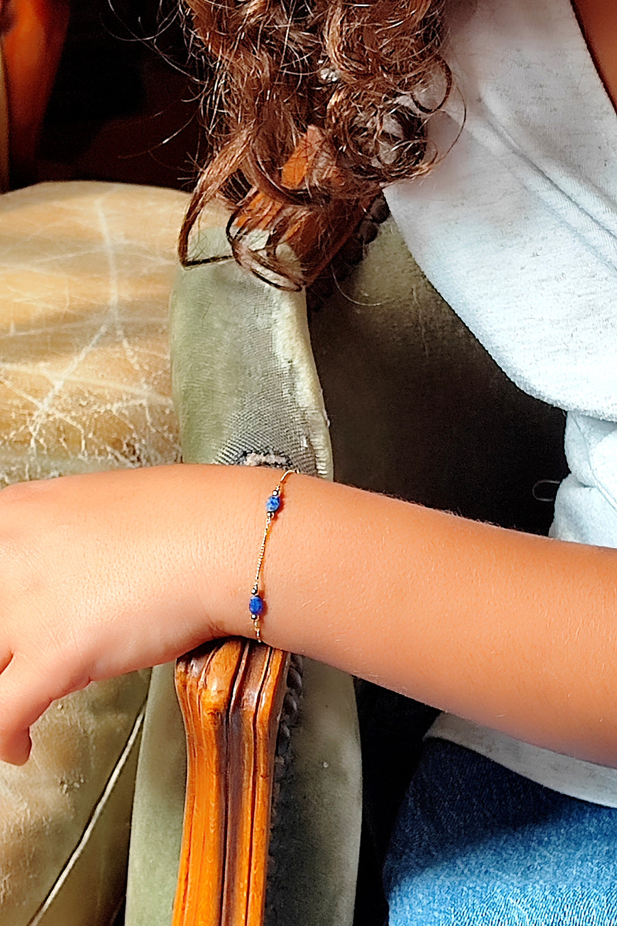Bracelet trois Lapis Lazuli