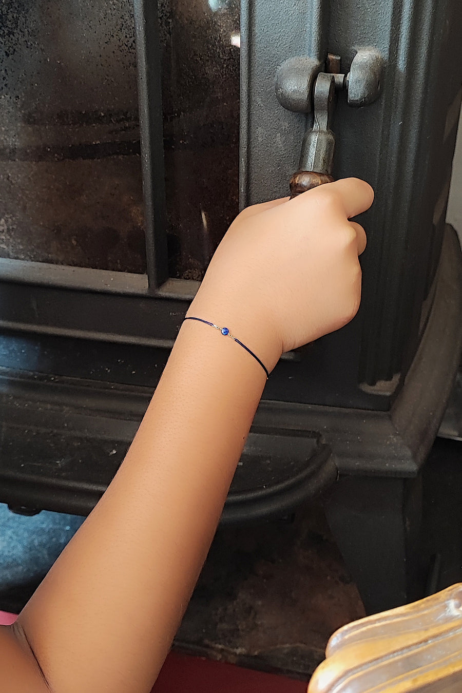 Bracelet cordon mini Lapis-Lazuli