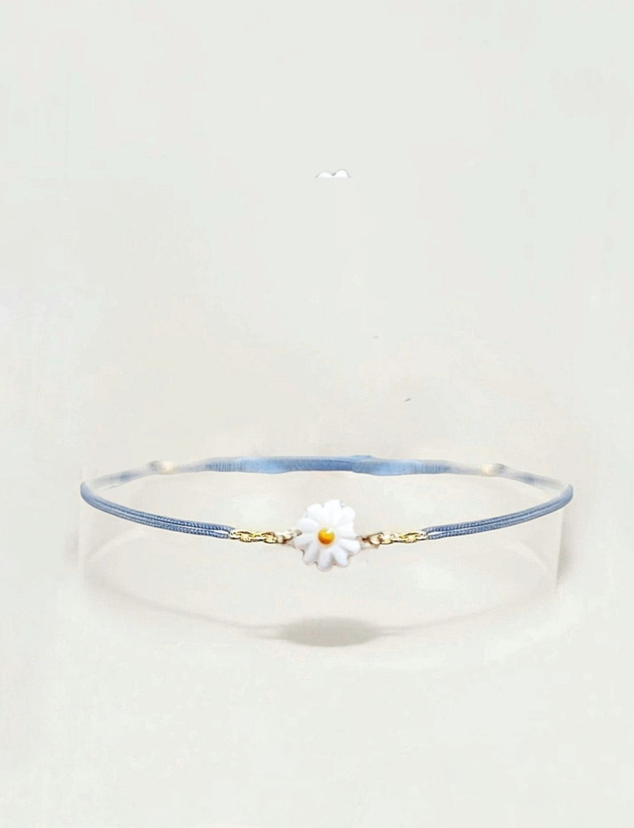 Bracelet Cordon Marguerite Nacre