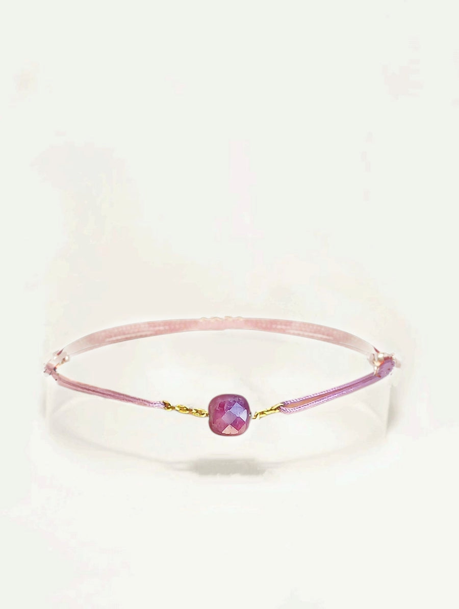 Bracelet Cordon Rubis d'Inde