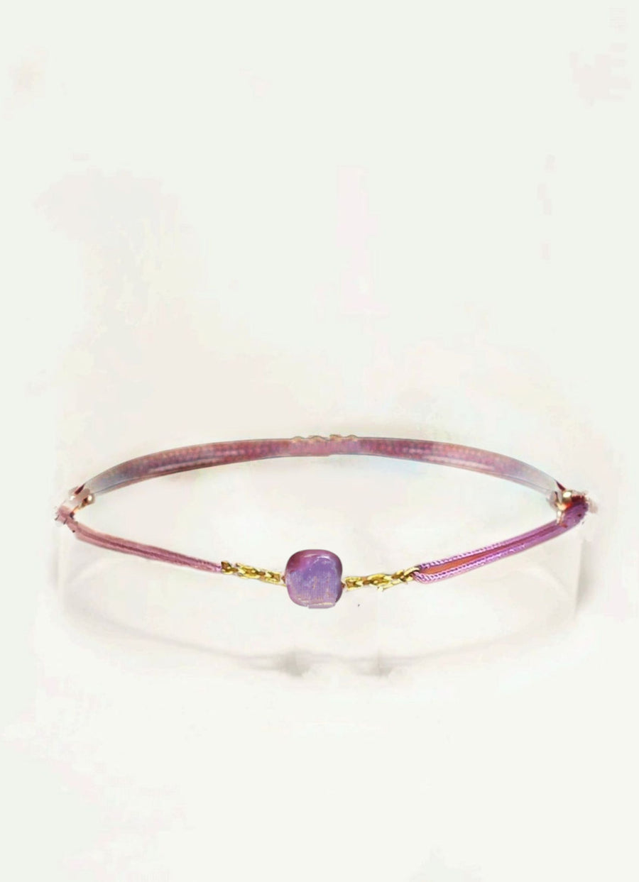 Bracelet Cordon Améthyste