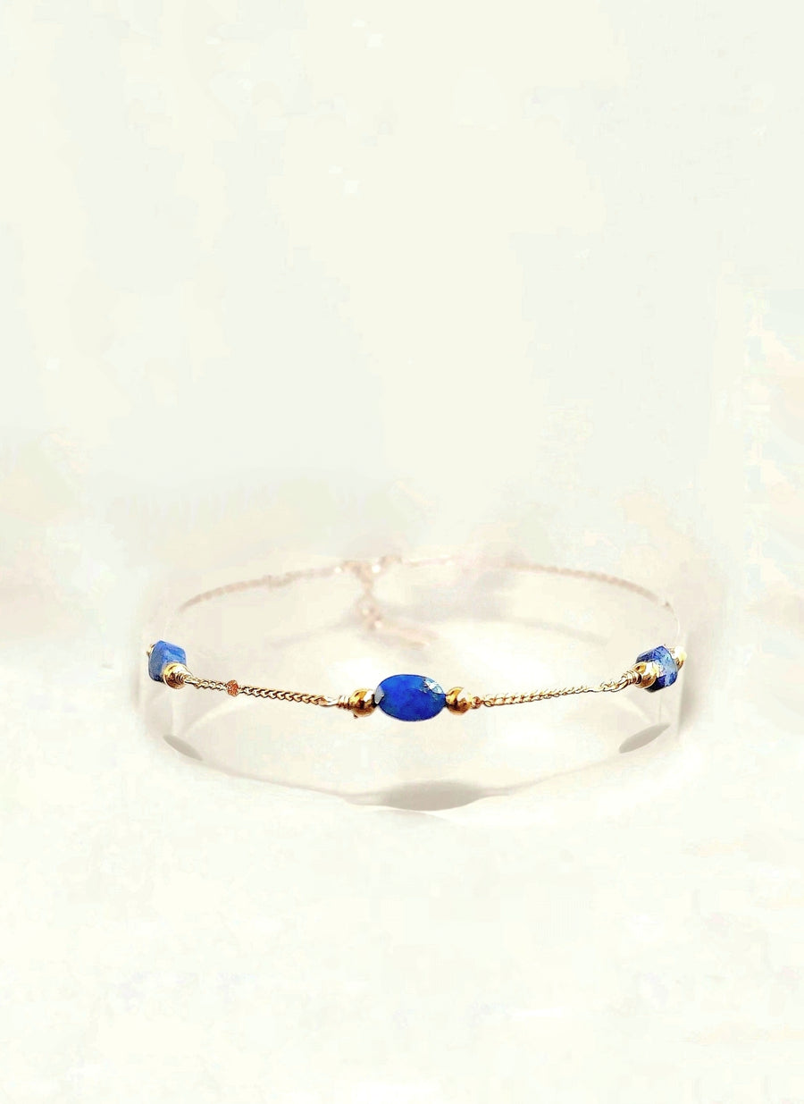 Bracelet trois Lapis Lazuli