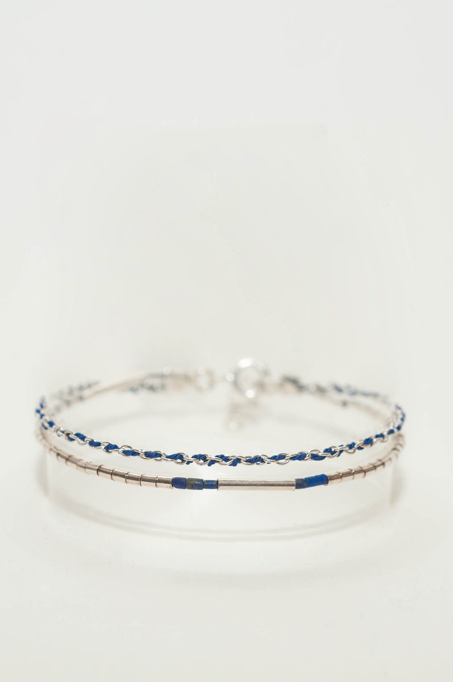 Bracelet Sanaa bleu Argent - Ô PLUM bijoux légers