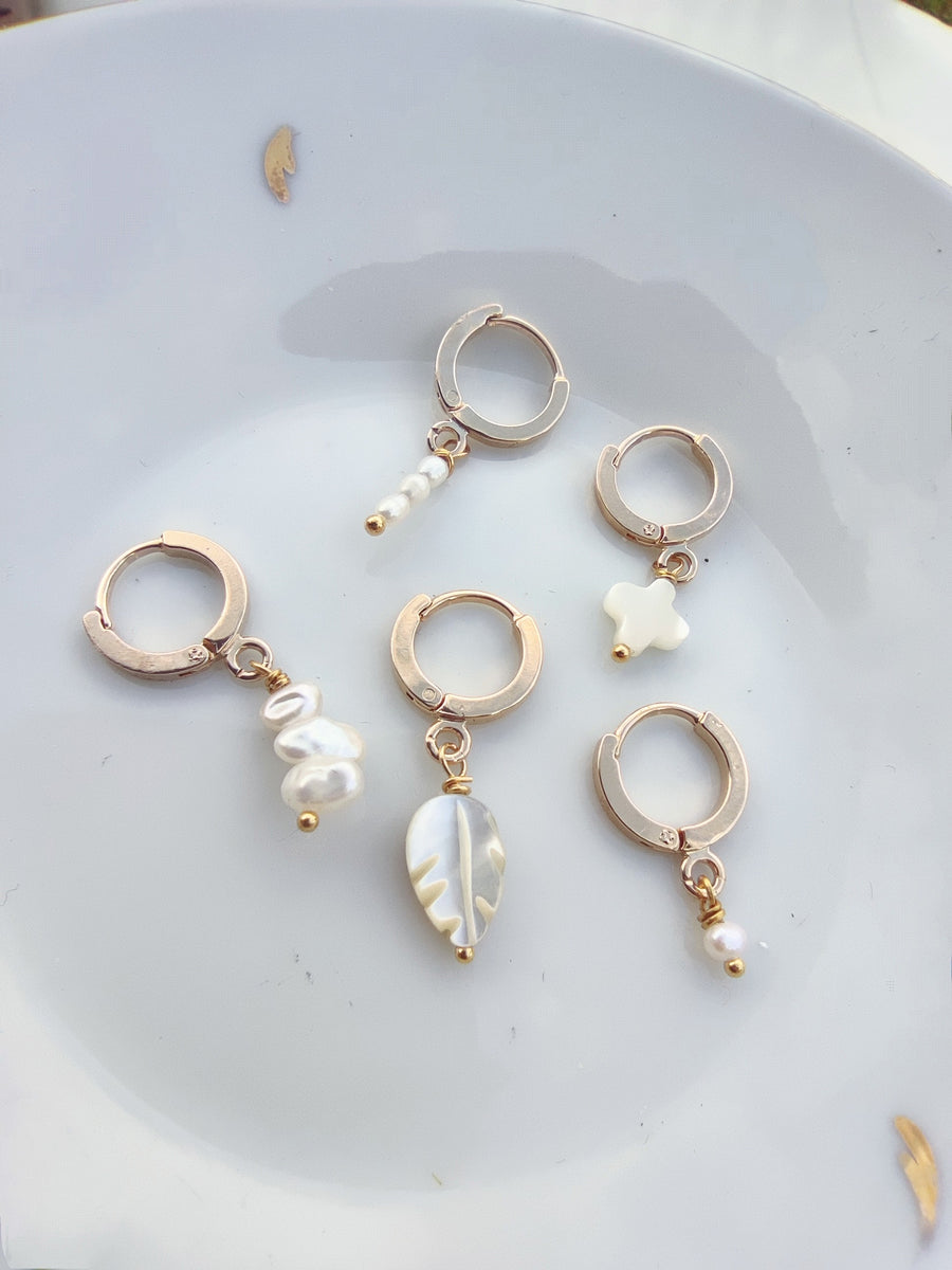 Mini creole(s) mini perles baroques