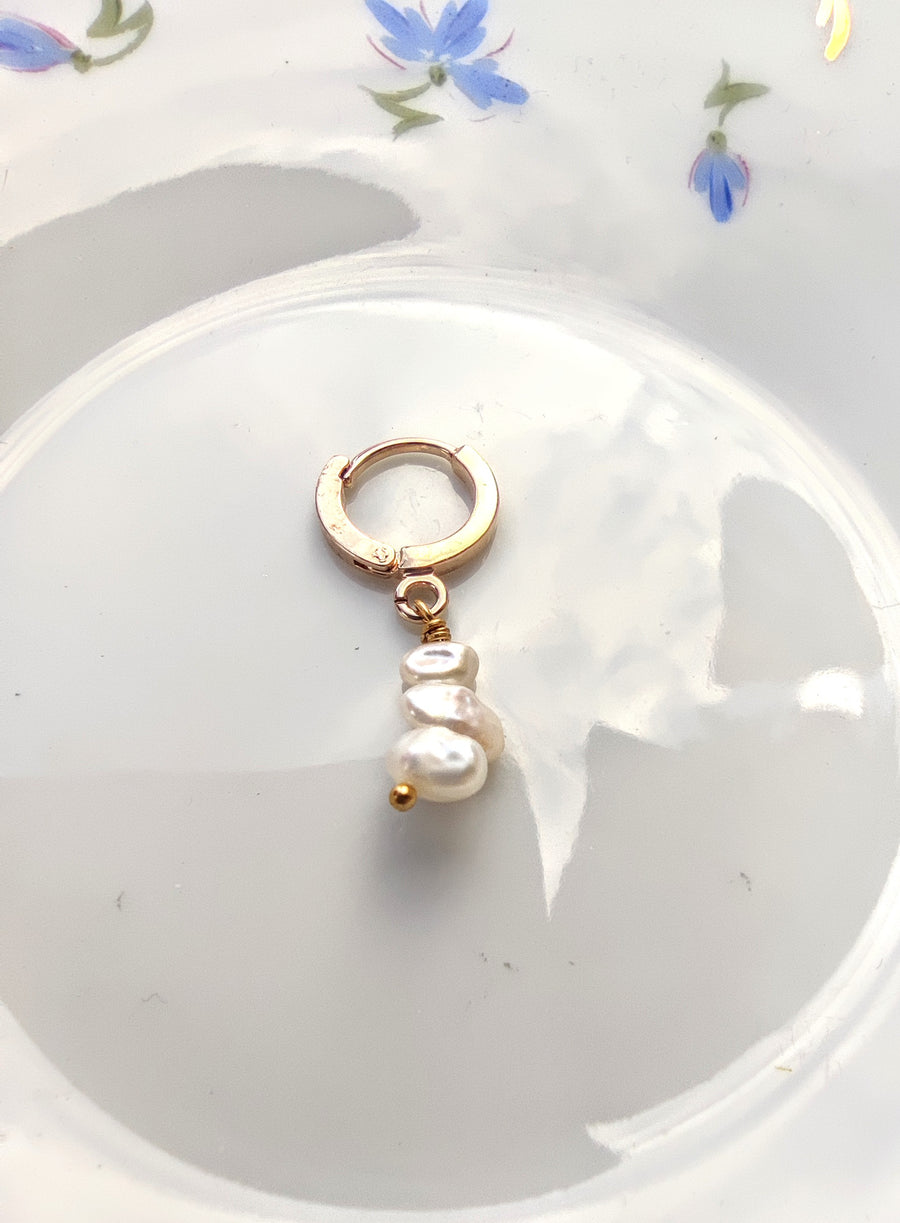 Mini creole(s) mini perles baroques