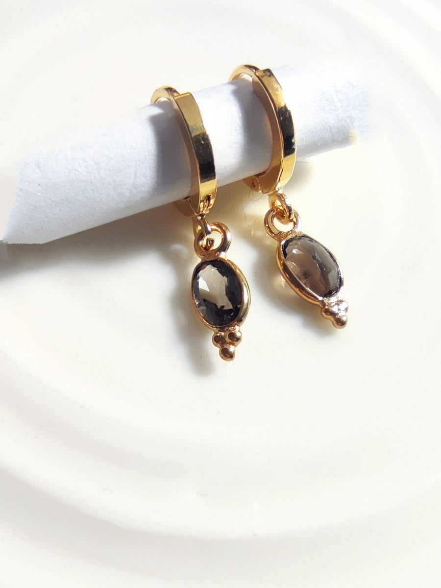 Mini creole(s) Quartz fumé