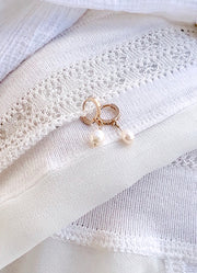 Mini Drop Perles - Ô PLUM Bijoux Légers en Argent 925 et Plaqué Or